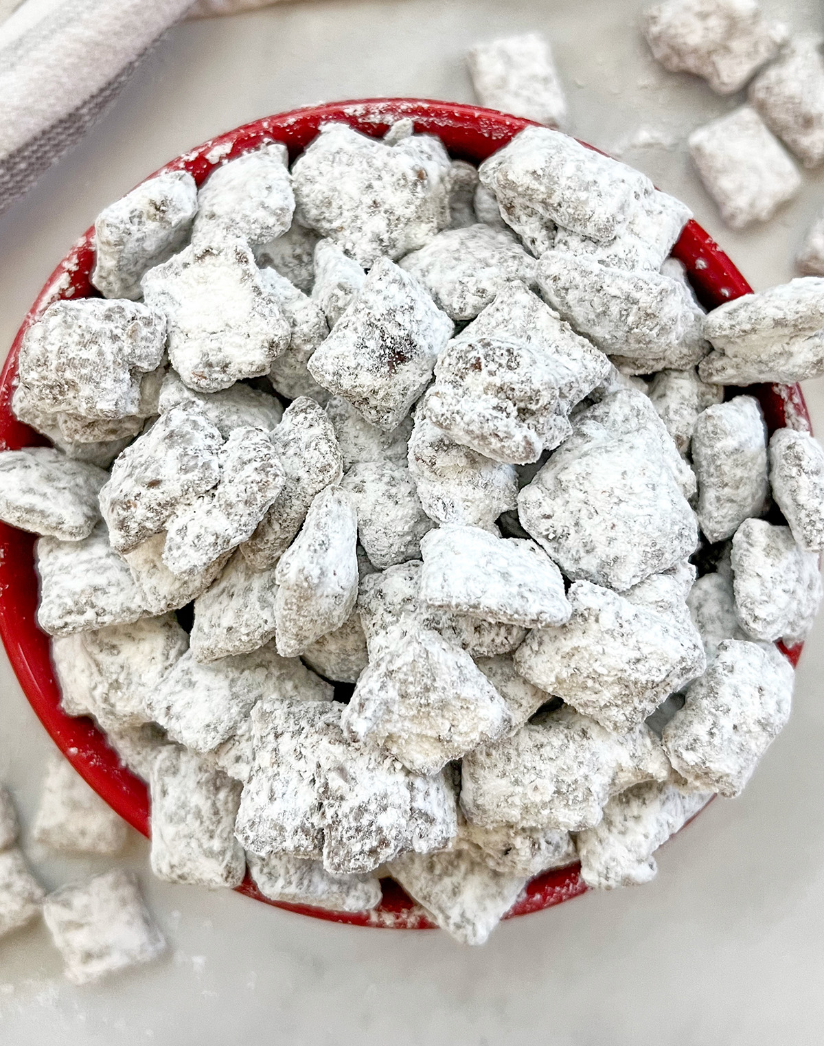 vegan and gluten free puppy chow chex mix